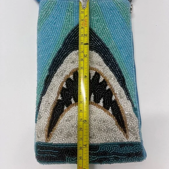SOLD OUT - Beaded Shark Design Crossbody Club Bag - Picture 14 of 15